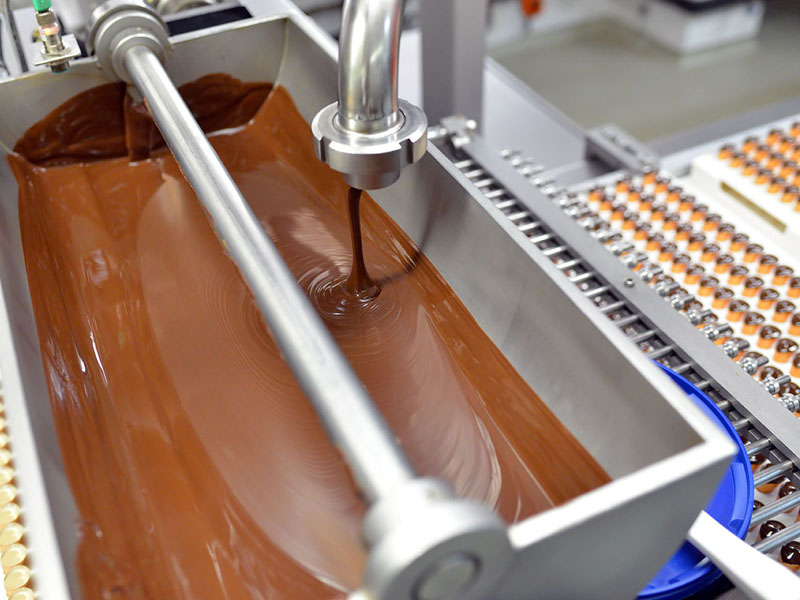 Plant for chocolate processing