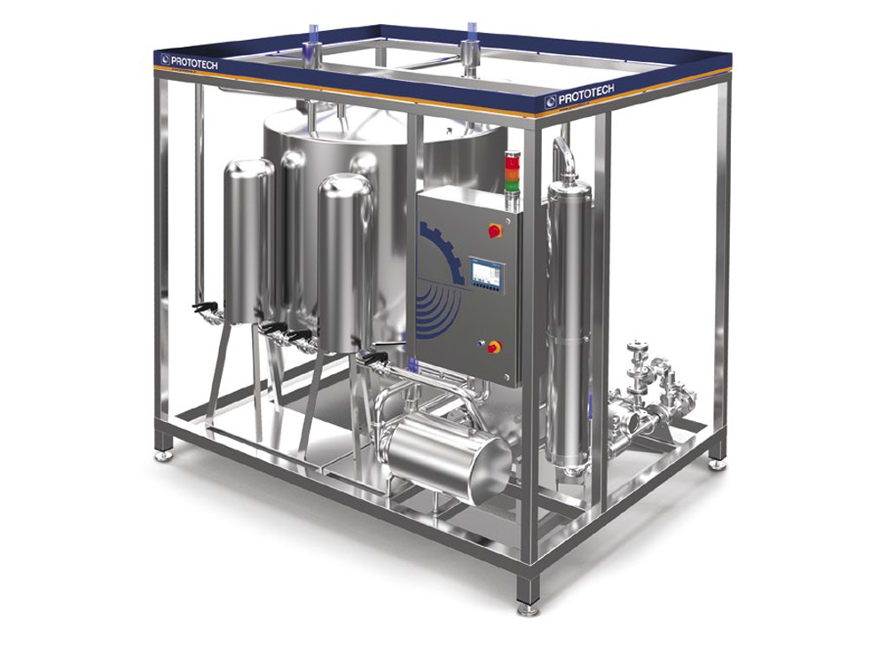 Plant for the preparation, management and control of preserving liquids