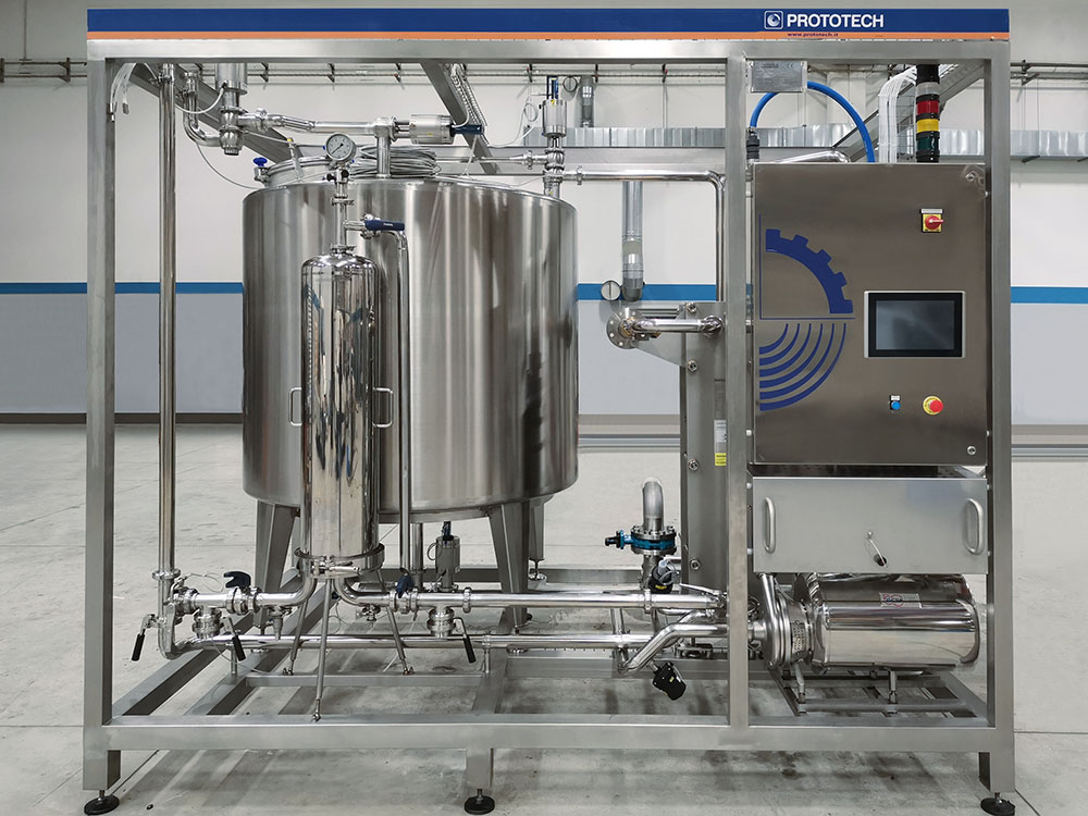 Complete mixing systems for powders and liquids